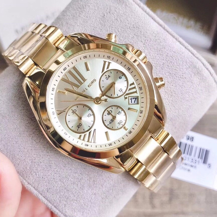 MK5798 Bradshaw Gold Dial Gold Steel Strap Women's Watch 35mm