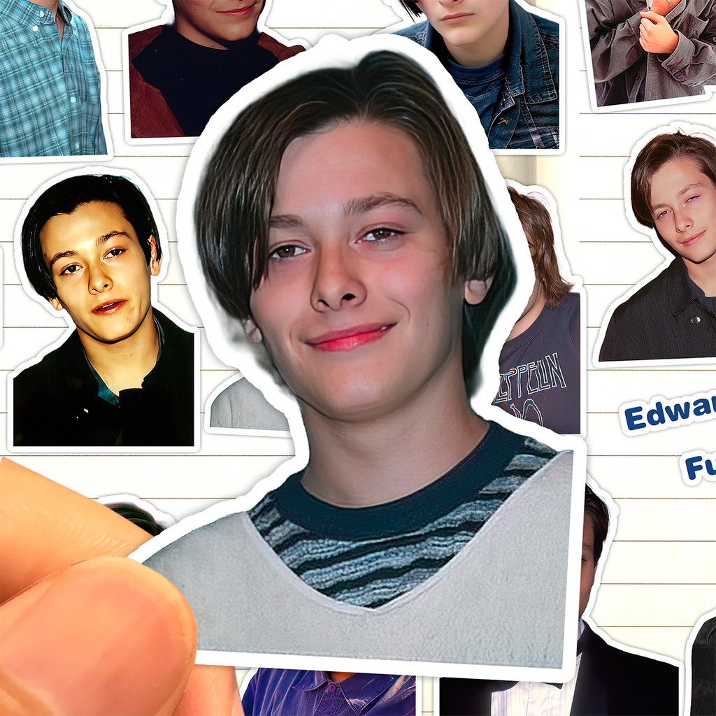 Edward Furlong สติกเกอร์ HD กันน้ํา Nostalgic High-value Actor Edward Furlong สติกเกอร์ตกแต่งภาพวาด