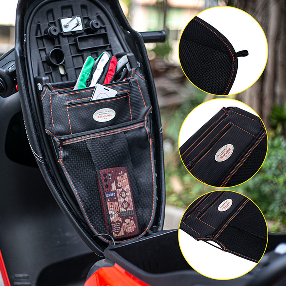 [freestyle01.th] Motorcycle Under Seat Organizer Bag High Capacity Slim Profile for Scooter and Moto