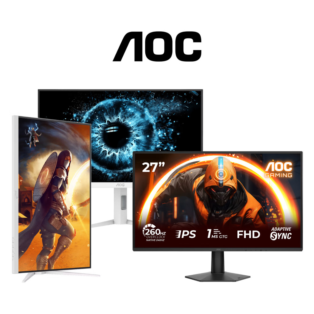AOC GAMING MONITOR (เกมมิ่งมอนิเตอร์) Q27G4SL/WS - Q27G4/WS - 27G50Z 27" IPS ประกัน 3 ปี