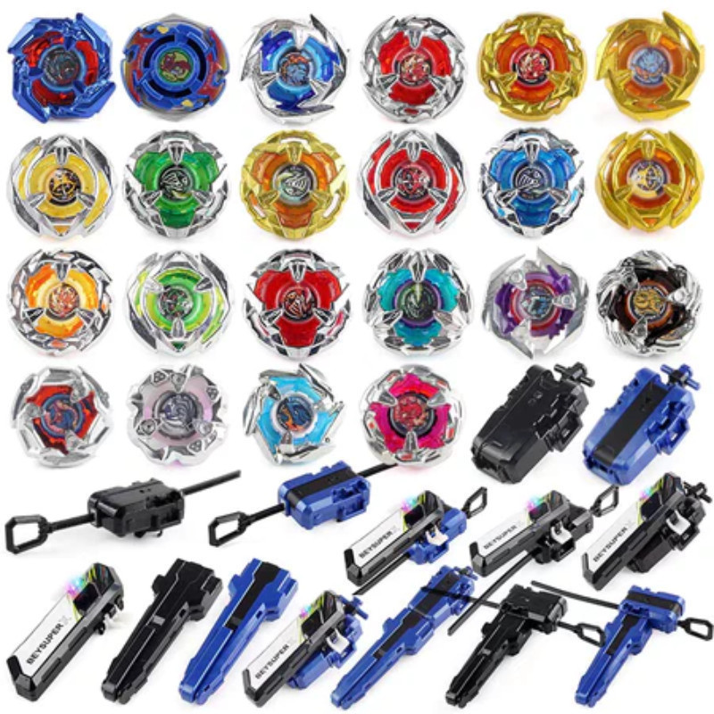X Gyro Fidget Metal Spinning Battle Top ของเล่น BX Launcher Handle ของขวัญสําหรับเด็กชายและเด็กหญิง