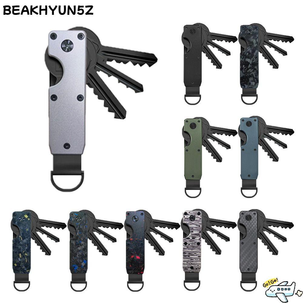 BEAKHYUN5Z Key Holder, Metal Holding 2-6 Keys Key Organizer, Smart with ไขควง Minimalist Keys Bag fo