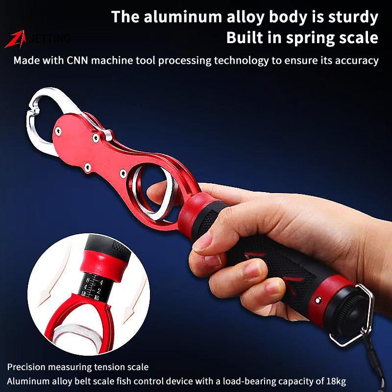 FSTH ตกปลา Lip Gripper ปลา Plier Hand Grip แบบพกพาอลูมิเนียมตกปลา Grip Hook Gripper น้ําหนักขนาดอุปก
