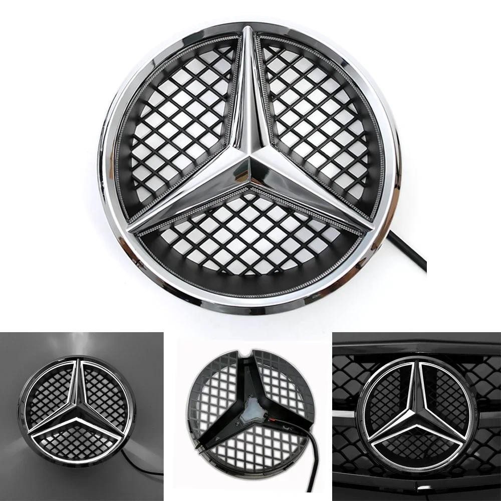 1pcs รถด้านหน้าย่างสัญลักษณ์ Star Badge สําหรับ Mercedes Benz W245 W204 X204 B180 B200 B250 C280 C30
