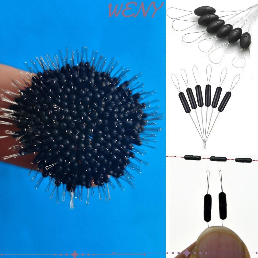 WENY อุปกรณ์ตกปลา Fish Line Stopper Black Space Bean