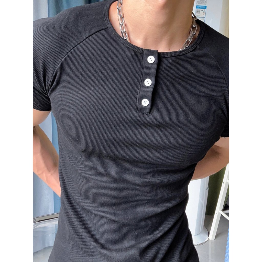 W463 แผนภูมิเครือข่ายคุณภาพสูงฤดูร้อนแขนสั้น P24 สีดําสีขาว M ถึง 3XL องค์ประกอบผ้าฝ้าย 46 เส้นใยโพล