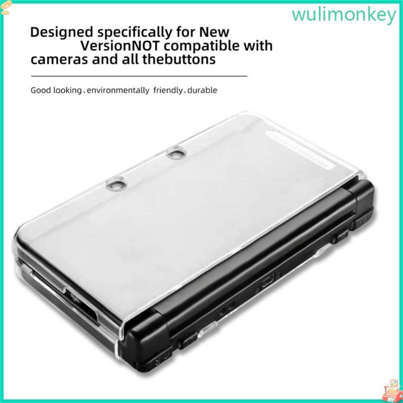 WU Clear Cover Plastic Case Gamepad Skin Housing for New 3DS XL LL New 3DS