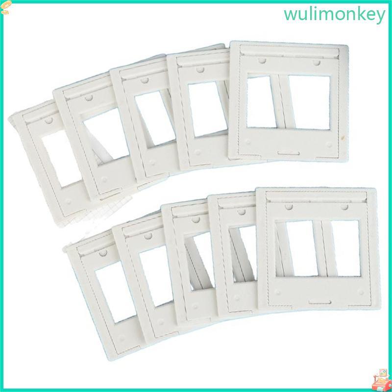 WU Pack of 10 White Plastic 135 Slide Mounts Reversal Film Holder for Professional
