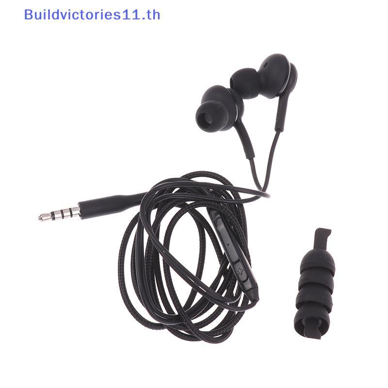 Buildvictories11 3.5 มม./ประเภท C หูฟังแบบมีสายพร้อมไมโครโฟน Universal สําหรับ S10 NOTE10 หูฟังหูฟัง