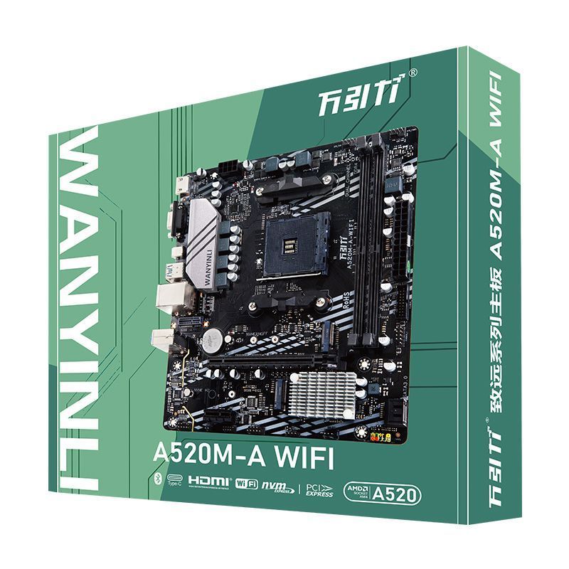 เมนบอร์ด WIFI รองรับ 5600GT/5700X cpu เมนบอร์ดคอมพิวเตอร์ AMD ใหม่ล่าสุด
