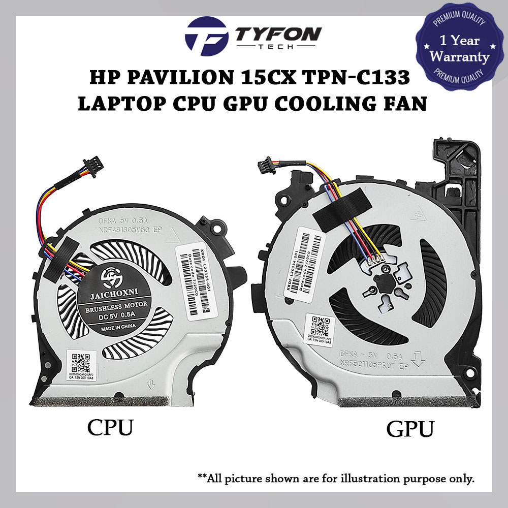 HP Pavilion 15CX 15-CX CX0XXXXX 15T-CX TPN-C133 แล็ปท็อป CPU GPU พัดลมระบายความร้อน L20334-001 L2033
