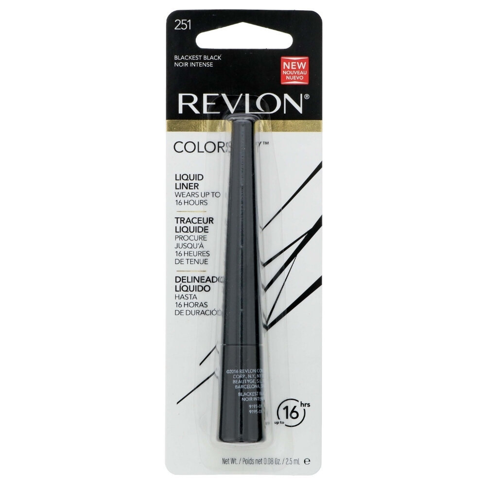 Revlon เรฟลอน คัลเลอร์สเต ลิควิด อายไลเนอร์ สีดำ — صورة 5