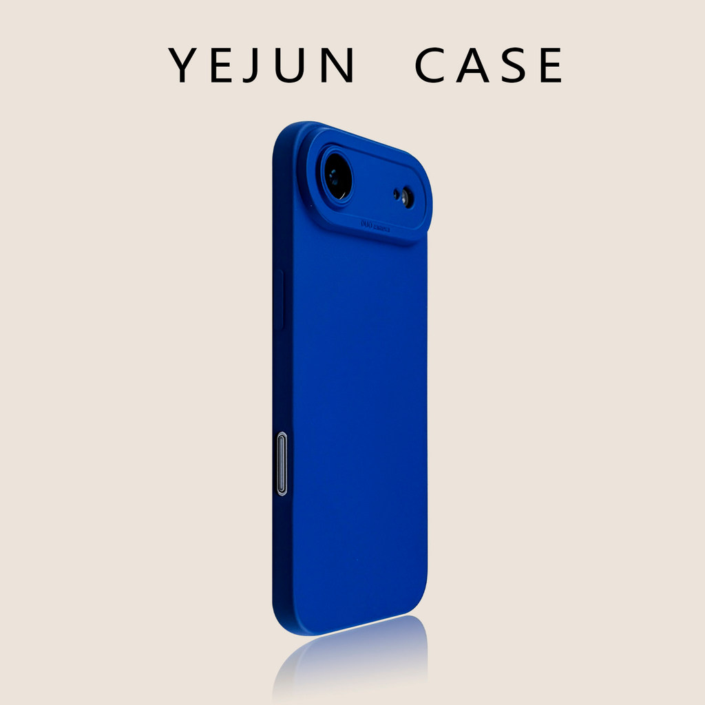 18 Yejun เหมาะสําหรับ iphone17/16pro เคสโทรศัพท์ Klein Sapphire Hole Apple 17promax Soft Case Simple