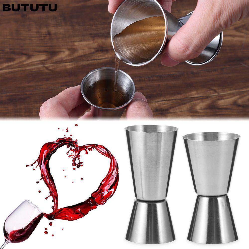 BUTUTU วัด Jigger ดื่มสแตนเลส Barware แก้ว Didi