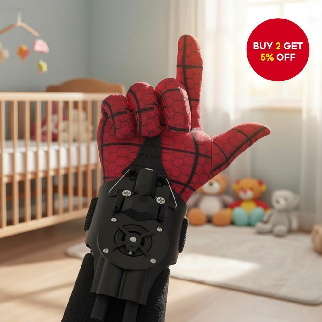 ราคาเวลาจํากัดSpider Web Shooter ของเล่นสําหรับเด็กผู้ชายชาร์จอัตโนมัติไขลานนาฬิกาข้อมือของเล่นพร้อม