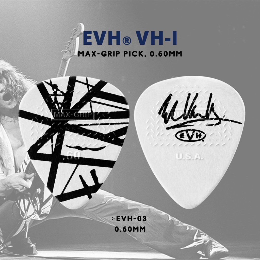 Jim Dunlop EVH-03 EVH VH-I Nylon Max Grip Guitar Pick, 1 ชิ้น