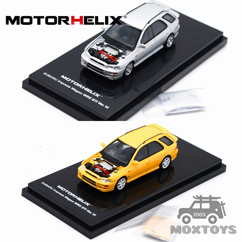 Motorhelix 1:64 Impreza Wagon WRX STi Ver VI รถโมเดลDiecast