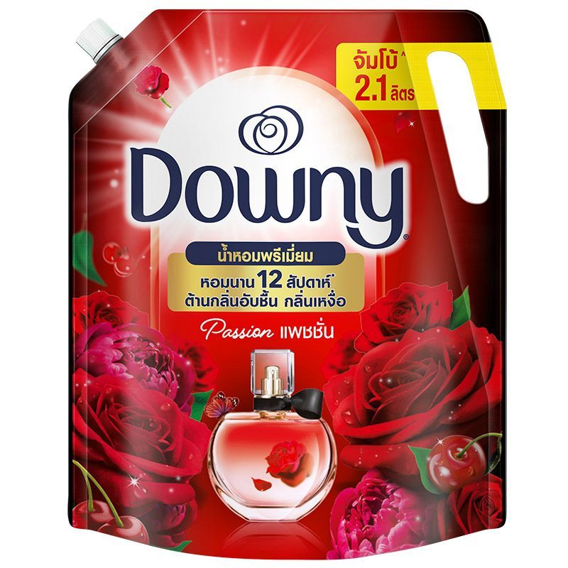 ดาวน์นี่น้ำยาปรับผ้านุ่มสูตรเข้มข้นกลิ่นแพชชั่น 2ลิตร ชนิดเติม Downy Concentrated Fabric Softener Passion 2ltr. Refill