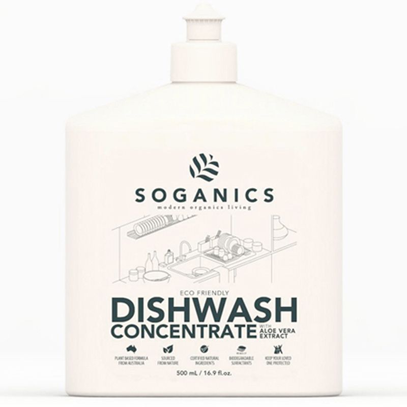 โซแกนิคส์ผลิตภัณฑ์ล้างจานสูตรออร์แกนิค 500มล. Soganics Dishwash Concentrate Organic 500ml.