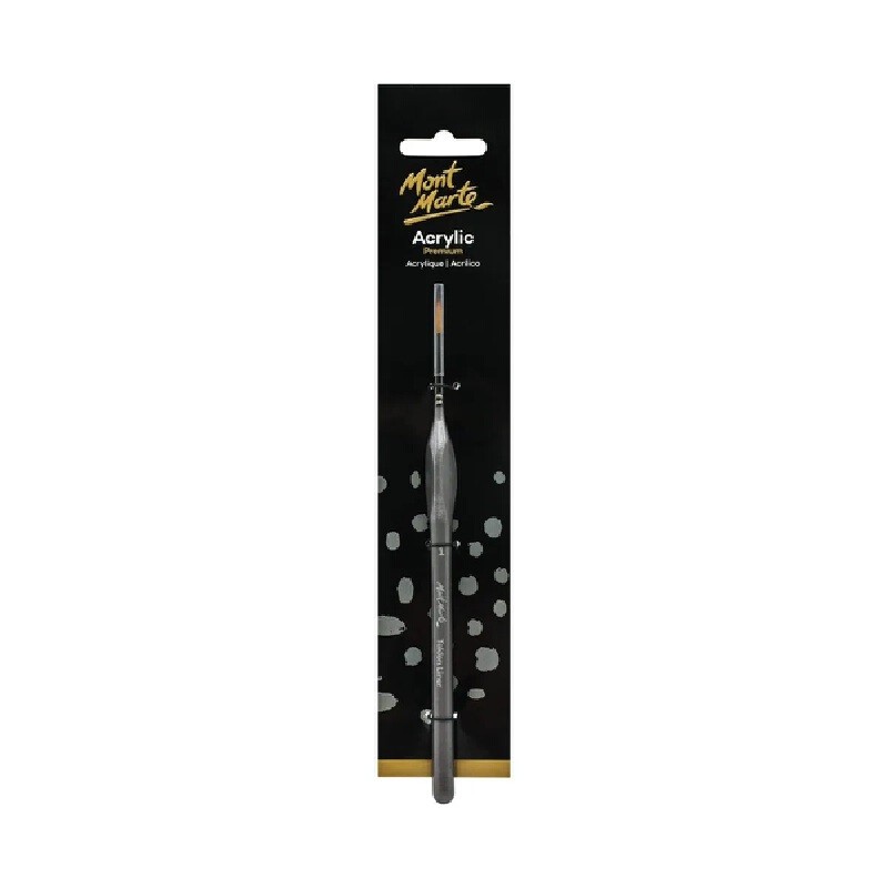 MONT MARTE พู่กันสีอะคริลิค รุ่น Taklon Liner เบอร์ 1