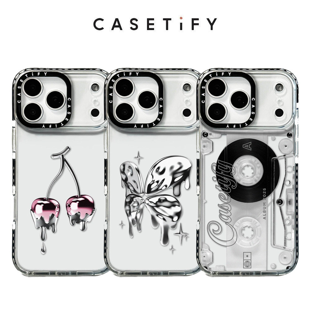 โลหะบันทึกเคสโทรศัพท์สําหรับ ไอโฟน 17 มือโปร สูงสุด 17อากาศ 16 15 14 13 12 11 กันกระแทกป้องกันปลอก