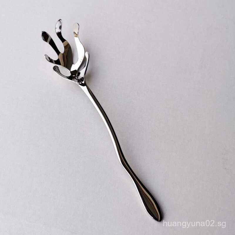 Luxury Goods18/10สแตนเลสพาสต้ากรองClawช้อนด้ามยาวSkimmer Spoon304Noodle Scoopสําหรับไข่ก๋วยเตี๋ยวHT9