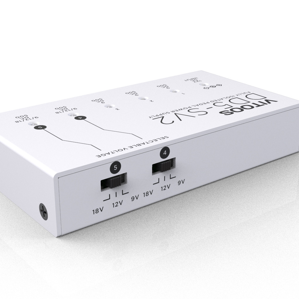 Vitoos DD5-SV2 แหล่งจ่ายไฟหลายช่องอุปกรณ์เอฟเฟกต์บล็อกเดียวลดเสียงรบกวนตัวควบคุมแรงดันไฟฟ้ามินิขนาดเ