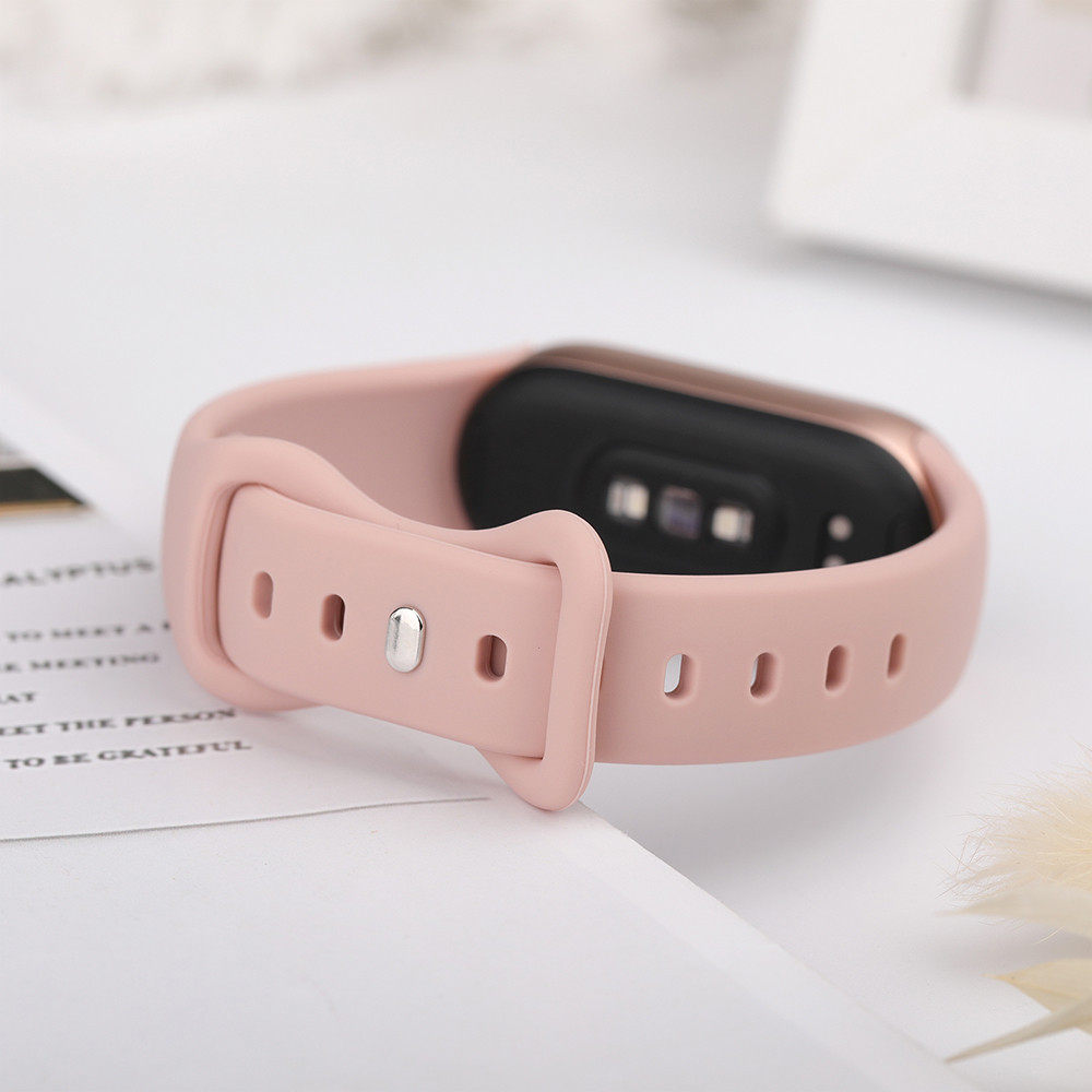 สายรัดซิลิโคนอ่อน for Xiaomi Mi Band 10/9/8 อุปกรณ์เสริมสร้อยข้อมือเปลี่ยนสายพานยางกีฬา for Smartwatch Mi Band 10/9/8 - รูปที่ 4