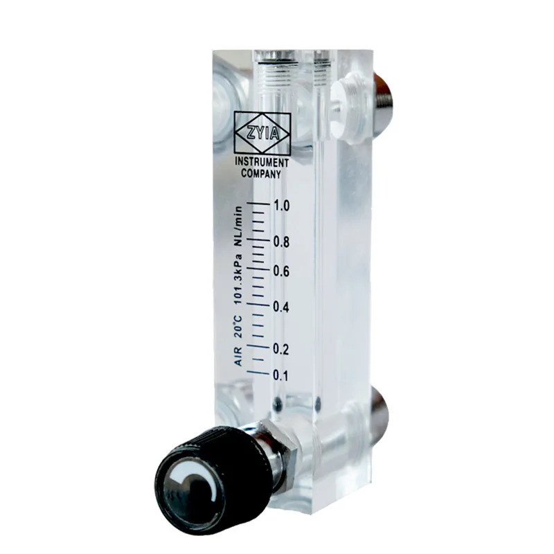 LZM-6T Plate Plexiglas Air Rotor Float Liquid Flow meter G1/4 " ด้ายภายใน