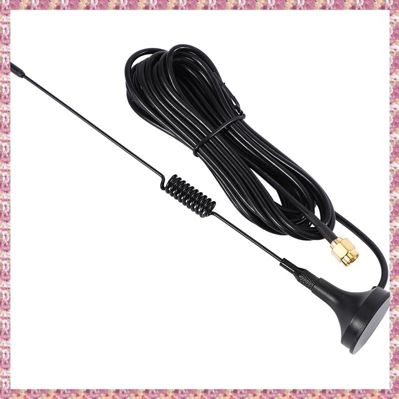 [VR] เสาอากาศโมโนโพล 4G แม่เหล็กถ้วยดูด 3 เมตร เสาอากาศ Sma ความสูง 31 ซม. 10Dbi Gain Rg174 สําหรับ 