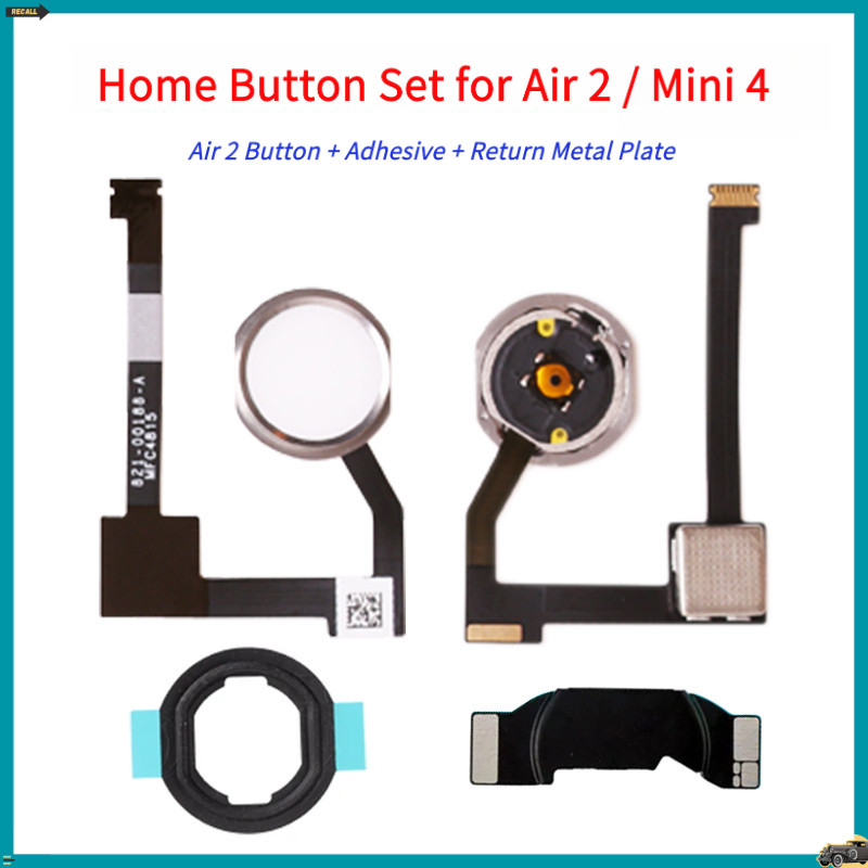 เข้ากันได้กับ iPad Air 2 A1566 A1567 Return Button Assembly Mini 4 Home Button