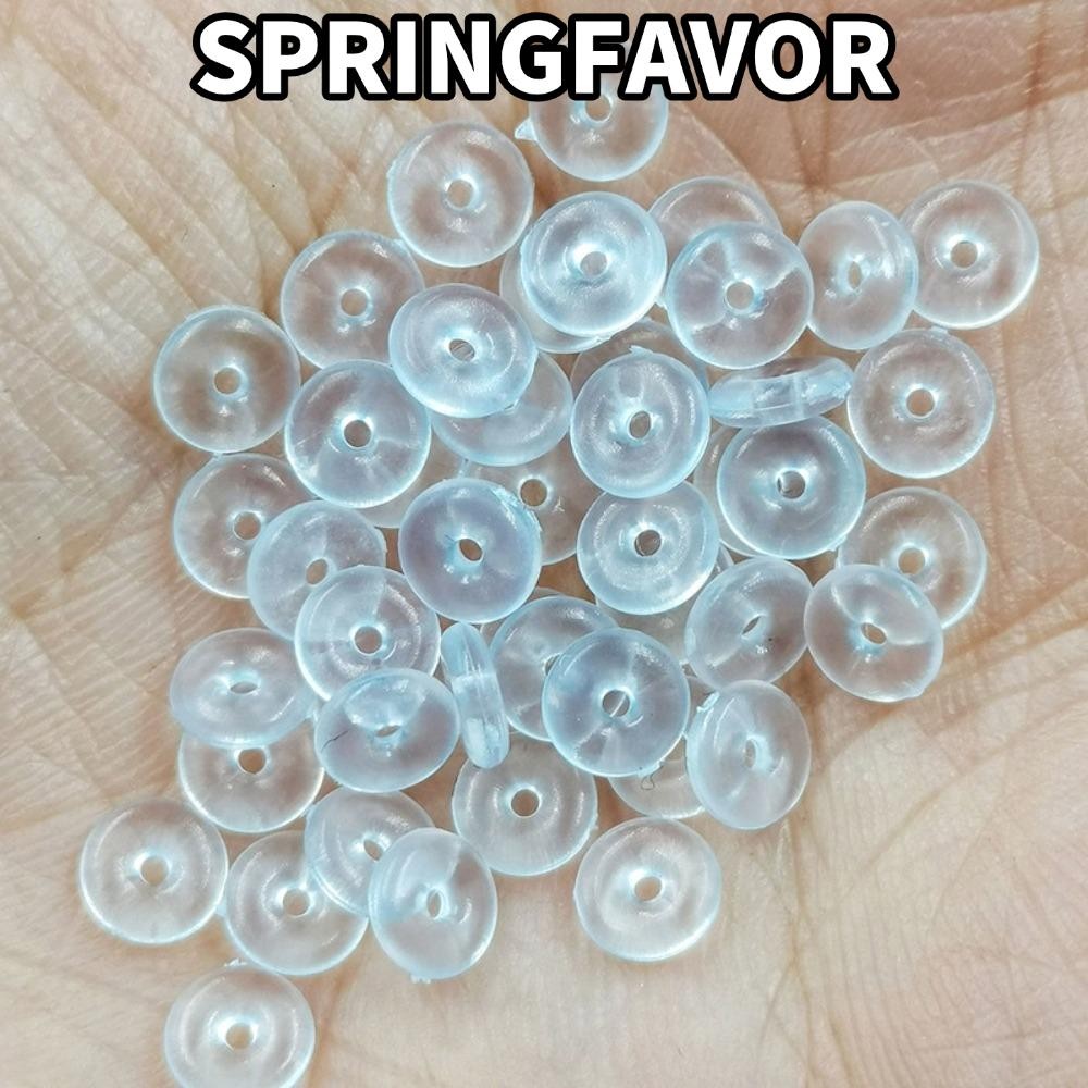 SPRINGFAVOR ครึ่งรอบ Stopper ลูกปัดตกปลาลูกบอลเรืองแสง,คุณภาพสูงครึ่งรอบพลาสติก Sea Fishing Stopper 