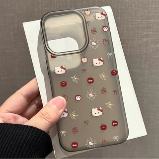 จัดส่งในพื้นที่ เคสมีน้ำค้างแข็งTPU รู้สึกดี มีสีสัน For IPhone16 15 14 13 11 7 8 plus Pro Promax X XR XSMAX DKMS216