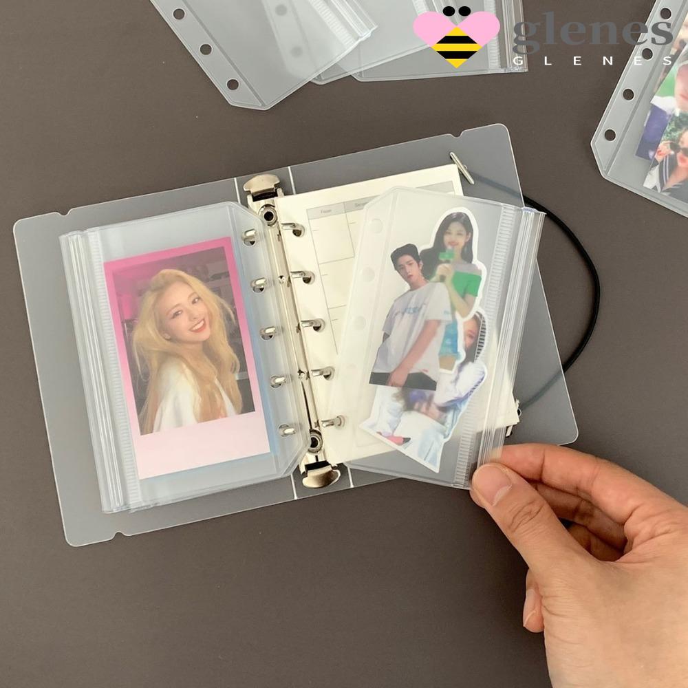 GLENES 10pcs เกลียว Binder Divider หน้าแยก, M5 5 หลุม Refill Spiral Page Binder Indexing การ์ด, Matt