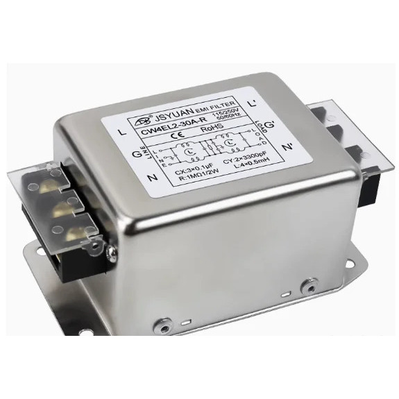 CW4EL2-30A-R ป้องกันการรบกวน AC 220V power filter EMI circuit audio purifier CW4L2 Double-stage term