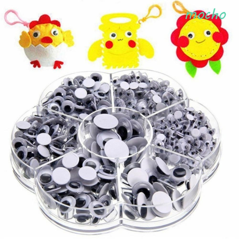 MOCHO Self-กาวMoving Eyes Craftingตุ๊กตาตุ๊กตาทํางานฝีมือโครงการอุปกรณ์เย็บผ้าGogly Wigglyตาทําด้วยม