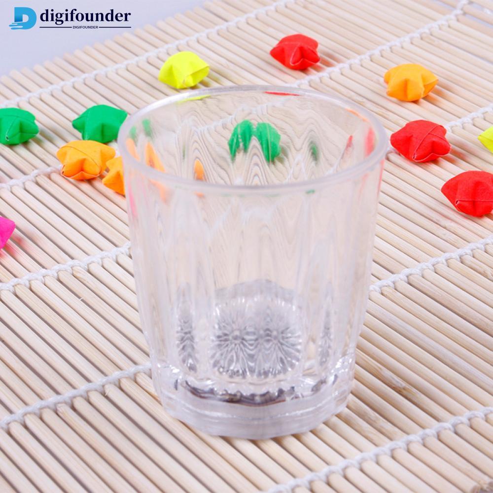 DIGIFOUNDER 1 PC 50ml Mini LED กระพริบเครื่องดื่มพลาสติกไวน์เครื่องดื่มถ้วยบาร์ตกแต่ง Party Club แก้