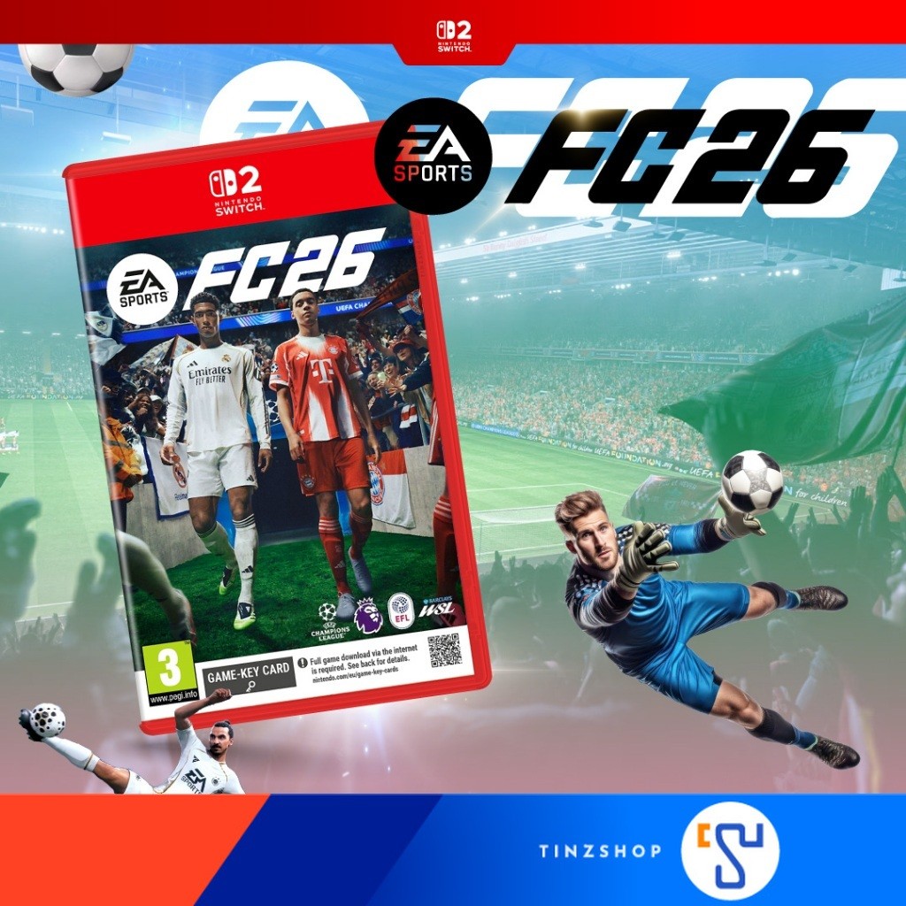[ส่งด่วน] [Switch2] Nintendo Switch 2 Game EA Sports FC26 / Zone EU English (Game Key Card) : Tinzsh