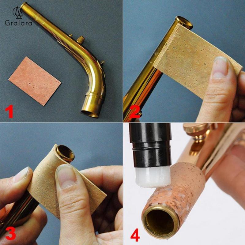 [lzdhuiz3] 3x Siege สําหรับ Saxo Mouthpiece Self-กาว Cork Squares สําหรับแซ็กโซโฟน Soprano