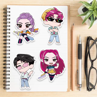 สติ๊กเกอร์ไลน์ K-Pop ไอดอล น่ารัก กันน้ำ 8 ชิ้น สำหรับติดโทรศัพท์ สมุดบันทึก ของกระจุกกระจิก