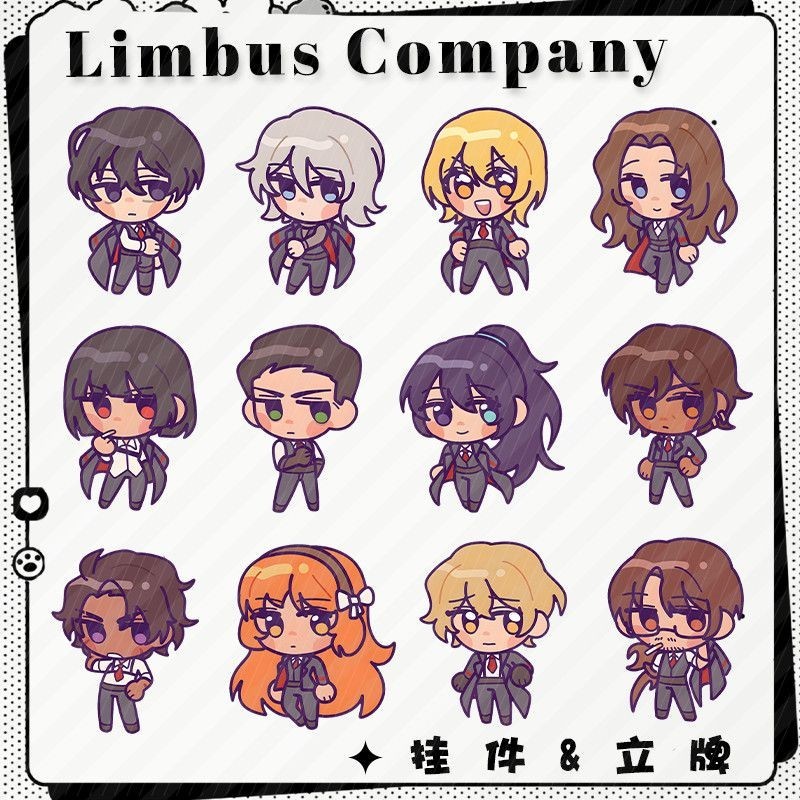 Limbus Company Pendnat พวงกุญแจขาตั้ง Yi Sang Faust Ryōsh ตัวละครอุปกรณ์ต่อพ่วง Cos ของขวัญประณีตภาพ