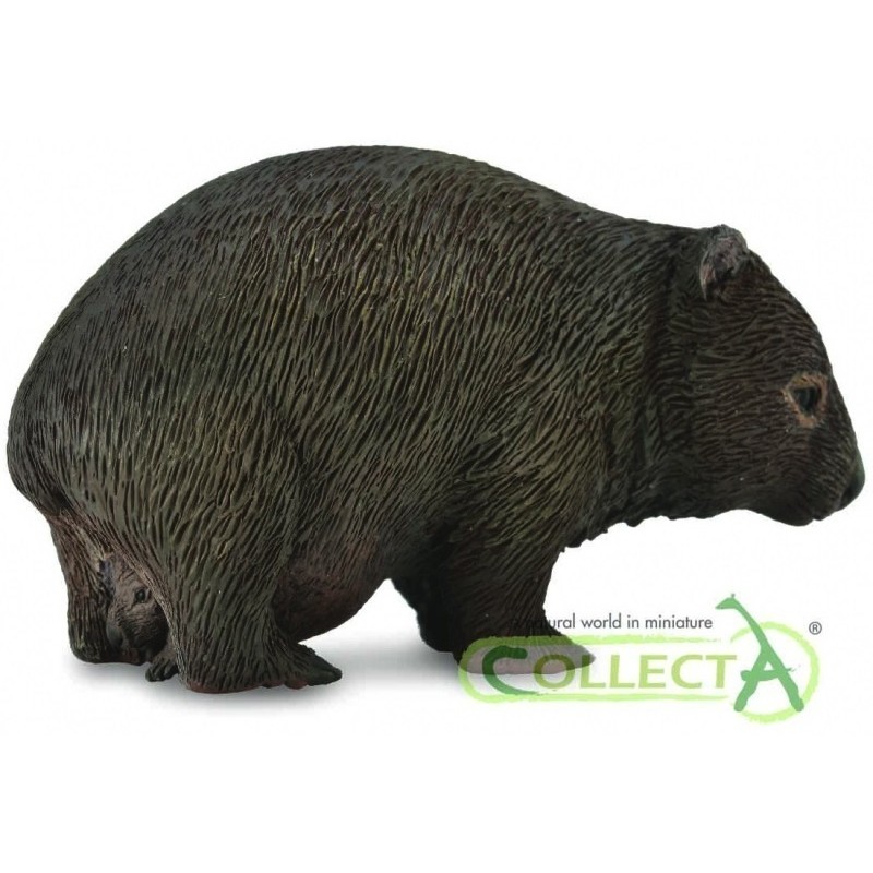 Collecta 88756 Wombat with Cub 6cm Wildlife