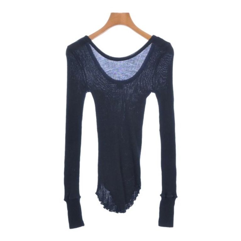 HAKUJI Sweater Knit Women navy Direct from Japan Secondhand