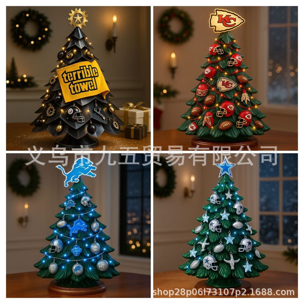 ประติมากรรมต้นคริสต์มาส Miami Dolphins 60 ปีข้ามพรมแดน