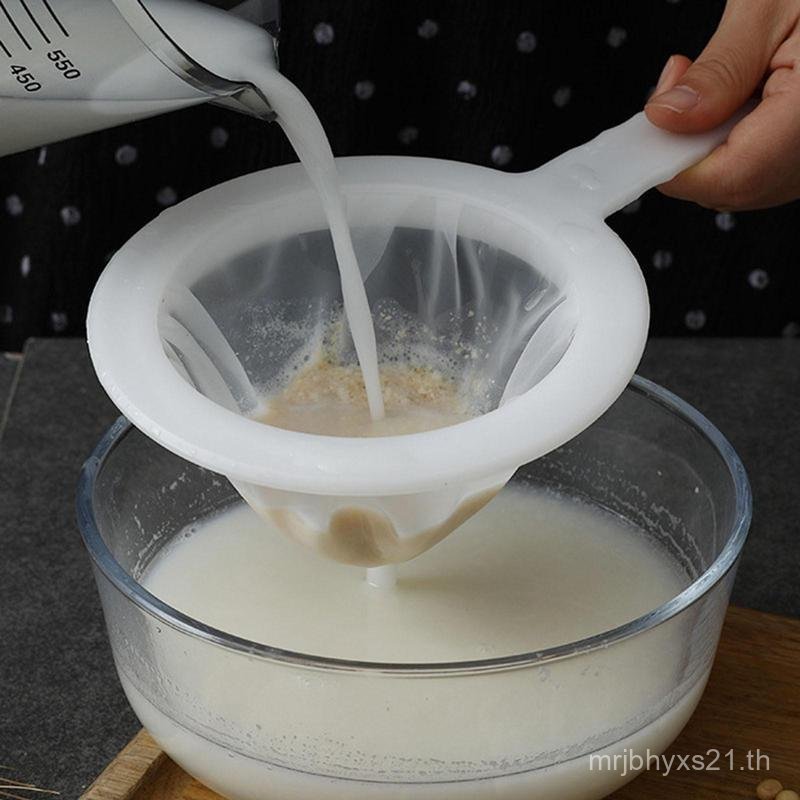 Ultra Fine Mesh Strainer Nylon Food Juice Strainer Yogurt Mesh Sieve Plastic Mesh Colander with Hand