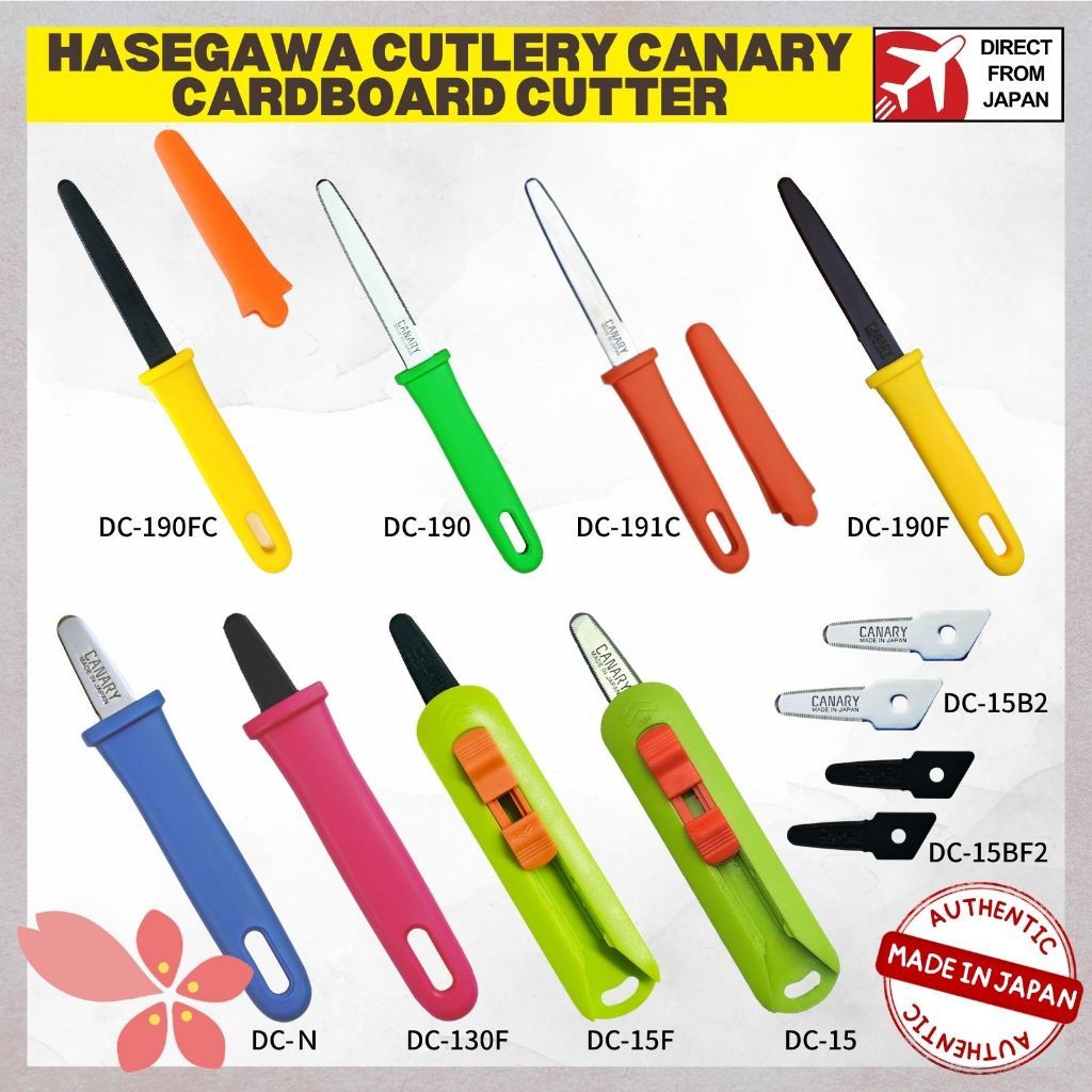 Hasegawa Cutlery CANARY Dan-chan Cardboard Cutter (Various Types), Made in Japan, Direct from Japan