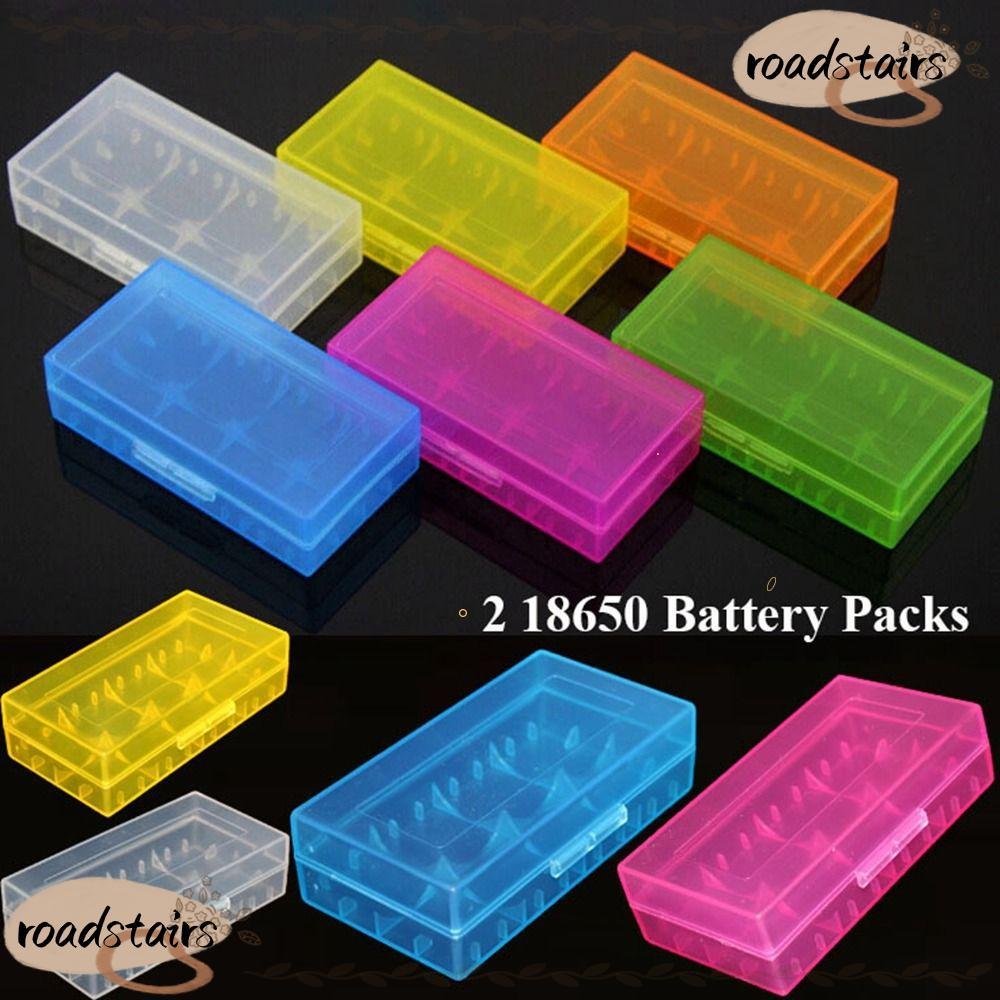 แบตเตอรี่ ROADSTAIRS , Coloful Anti-slip 18650 กล่องแบตเตอรี่, พลาสติกแบบพกพา 4 AA AA Battery Holder