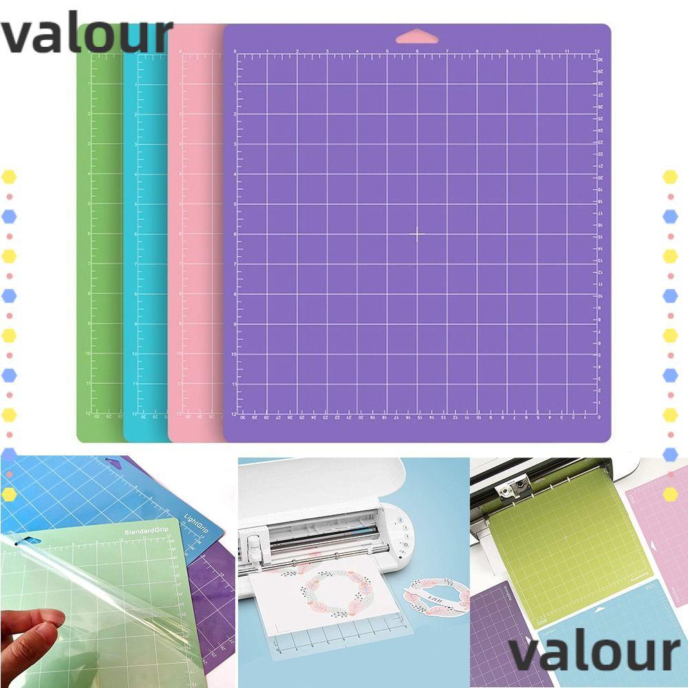 แผ่นรองตัด VALOUR, แผ่นรองตัดสต็อกการ์ดหนากาว, PVC แบบพกพา Strong Grip Cameo Silhouette Lettering|แผ