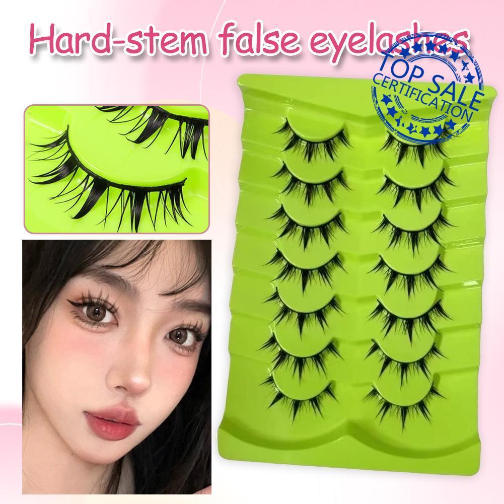 3d Soft Manga Lashes ธรรมชาติหนา Full Strips Devil Eyelashes Diy Little Extingsnion Y0t8