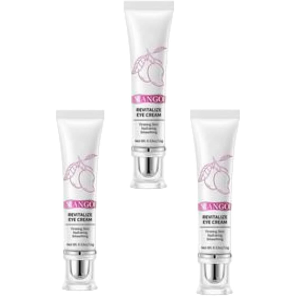 Mango Revitalize Eye Cream 15g*3PCS, Creme Contour Des Yeux Revitalisante, Hydratante, Gel Raffermis